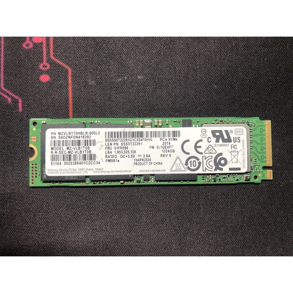 Ổ cứng M2 nvme Samsung PM981, PM981a new