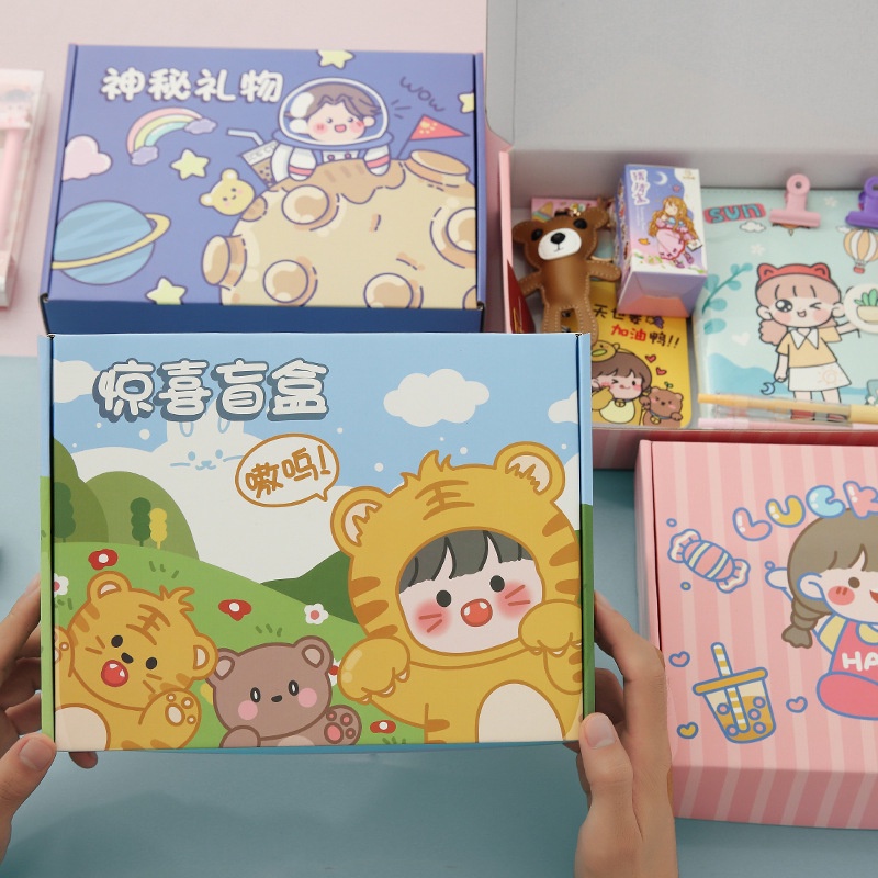 Hộp Quà Bất Ngờ Dễ Thương Sáng Tạo Phong Cách Hàn Quốc Phù Hợp Làm Quà Cho Học Sinh