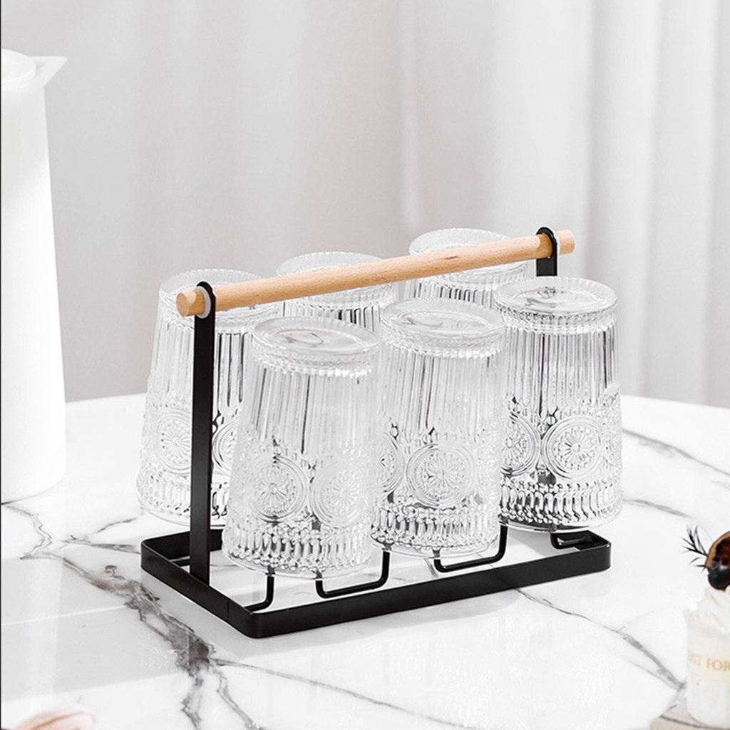 Khay Úp Ly, Giá Úp Cốc [không Có Khay Hứng Nước] - Tiết Kiệm Không Gian 13x23.5x18.5cm Nitrogen071