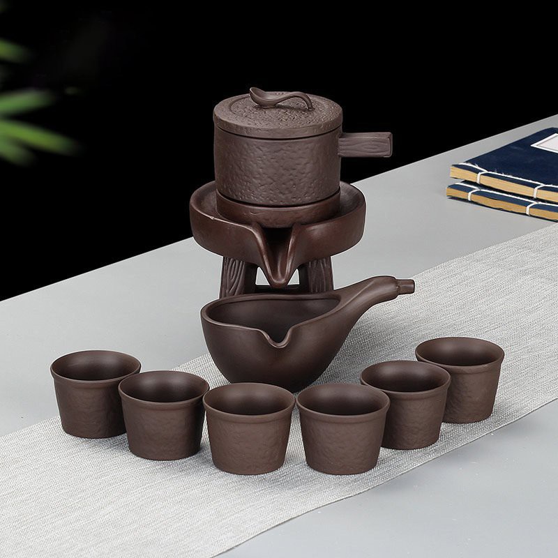 Bộ ấm pha trà kiểu cổ chất liệu sức cao cấp, tinh tế màu sắc nhã nhặn