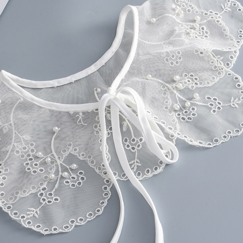 Khăn Choàng Lưới Đính Hạt Ngọc Trai Xuyên Thấu Thiết Kế Tinh Tế Thời Trang Cho Nữ