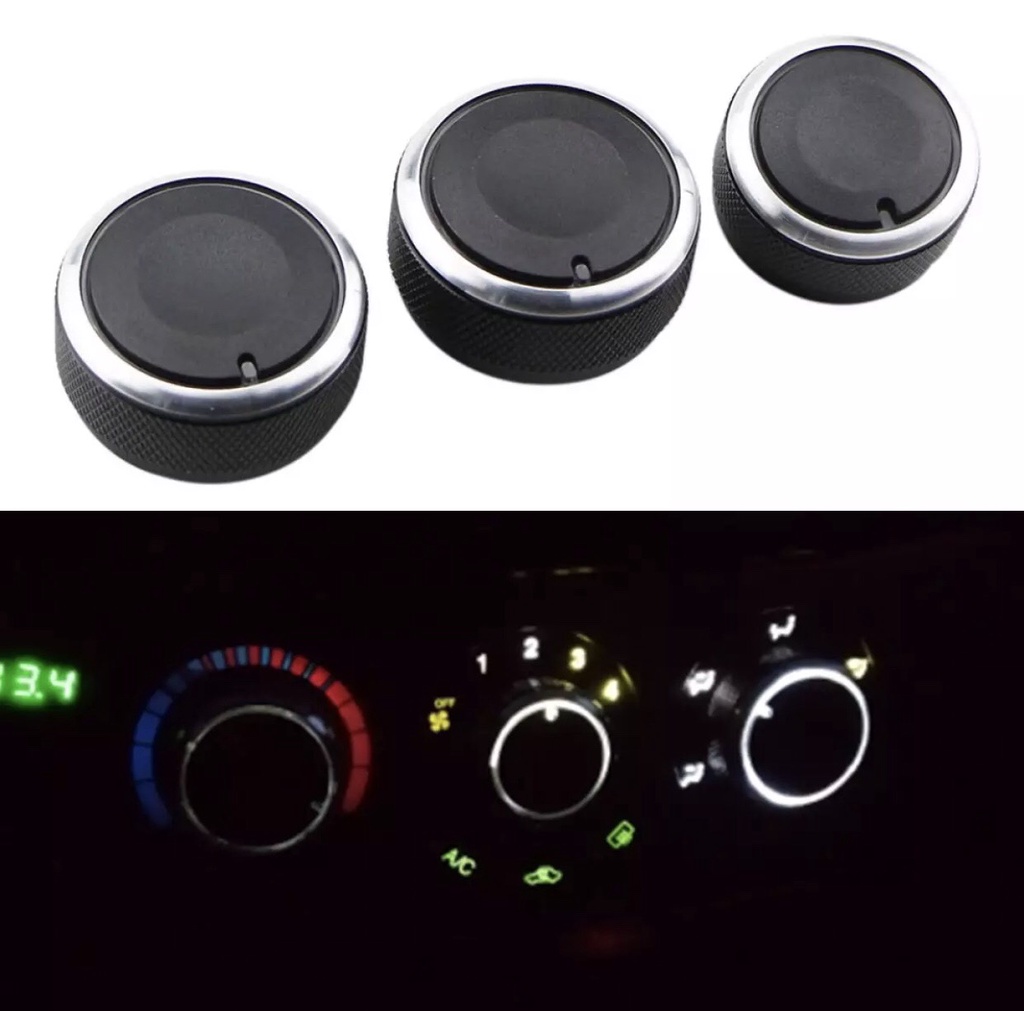 Bộ 3 Nút điều chỉnh máy lạnh điều hòa cho Daewoo Gentra - Chevrolet Aveo- Matiz- Spark