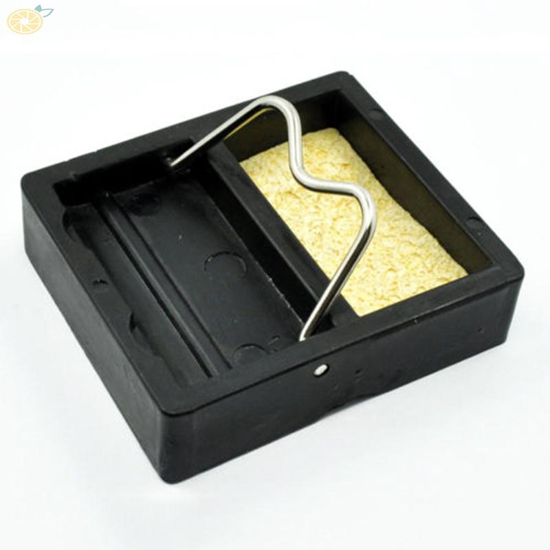 Bộ khay giữ que hàn điện kèm miếng xốp hàn chuyên dụng kích thước 4.6x3.9x1.2cm