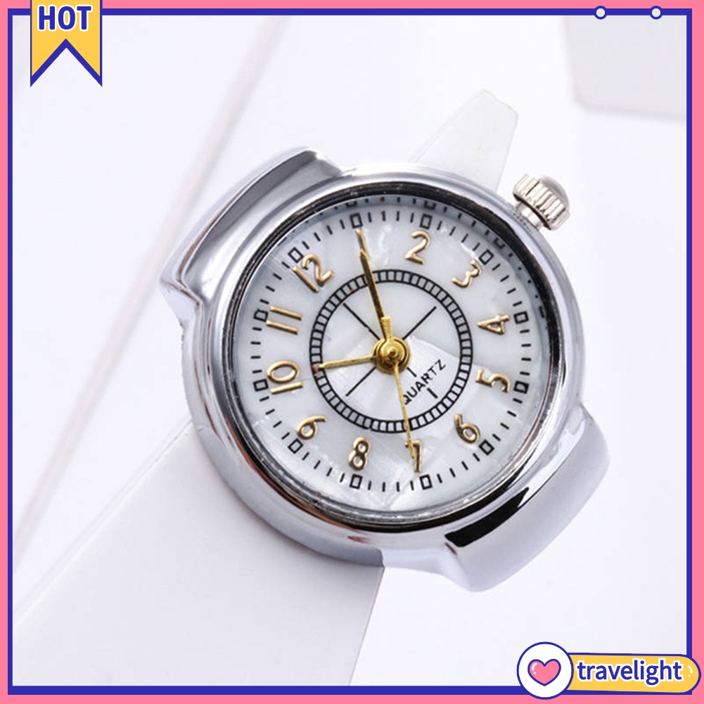 Nhẫn đồng hồ số Ả Rập thời trang cho nam nữ