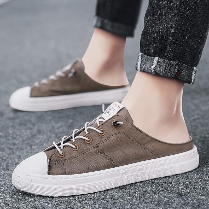 Giày lười vải Canvas thời trang cá tính cho nam | BigBuy360 - bigbuy360.vn