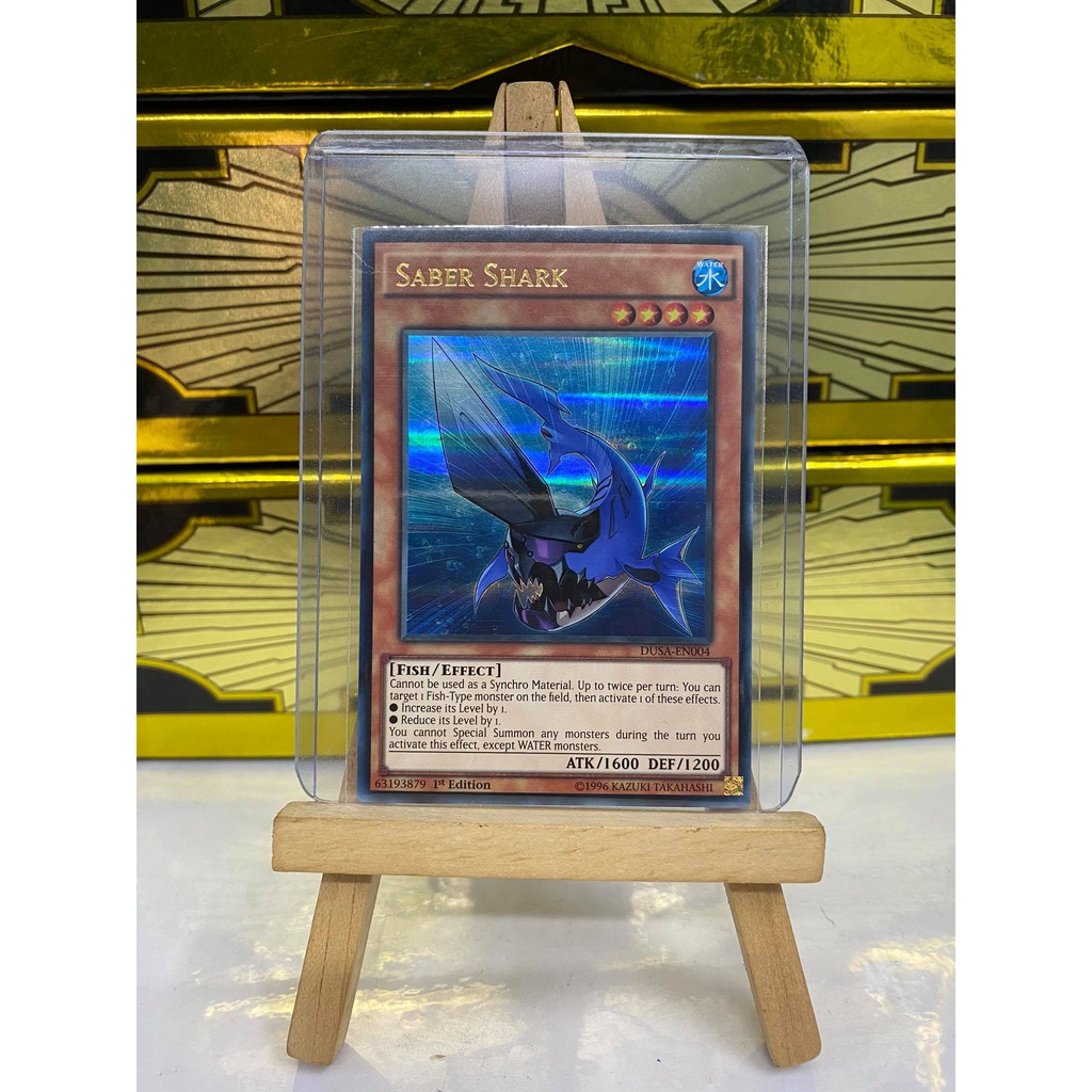 [ Dưa Hấu Yugioh] Lá bài thẻ bài Saber Shark – Ultra Rare - Tặng bọc bài nhựa bảo quản