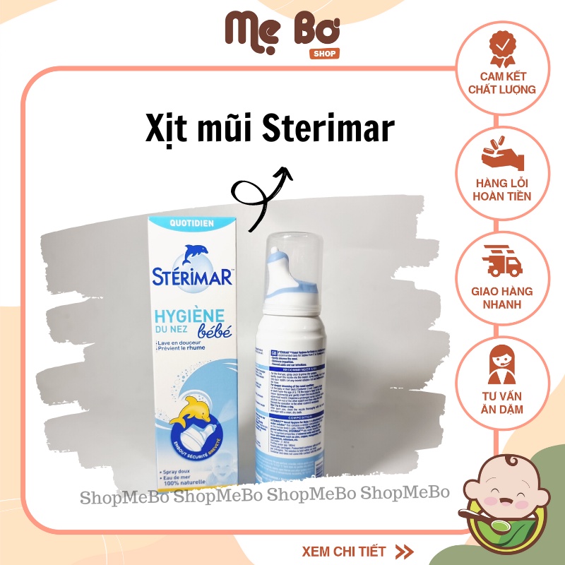 CHAI XỊT CÁ HEO MUỐI BIỂN STERI MAR CHO BÉ TỪ 0 THÁNG TUỔI