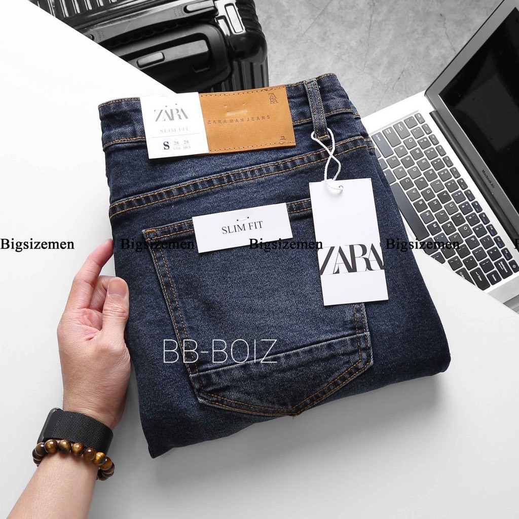 Quần jean nam thời trang bigsize MALTRIK, quần bò nam cỡ lớn size &lt; 130kg - Trơn