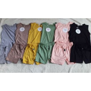 Set 5 bộ sát nách minky mom cho bé trai bé gái