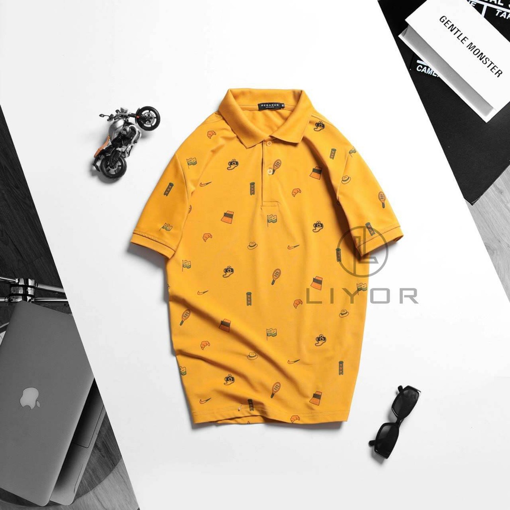 Áo phông nam có cổ, áo polo basic Liyorstore in họa tiết đẹp - ACB4082