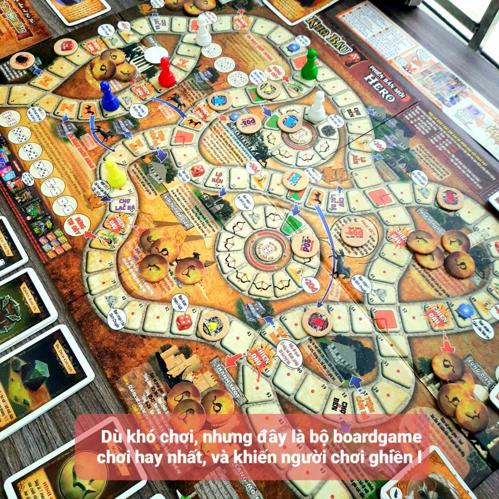 Board game-Đi tìm kho báu Phiên Bản HERO Foxi-Đồ chơi trẻ em phát triển AQ-EQ-IQ-siêu siêu hay