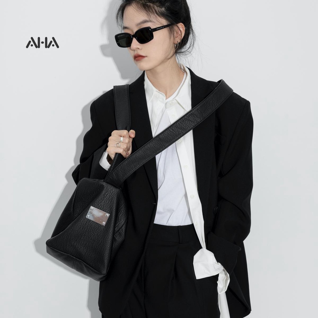 AHA OFFICIAL Túi xách AHA bằng da PU mềm cỡ lớn phong cách thể thao thời trang năng động cho nữ