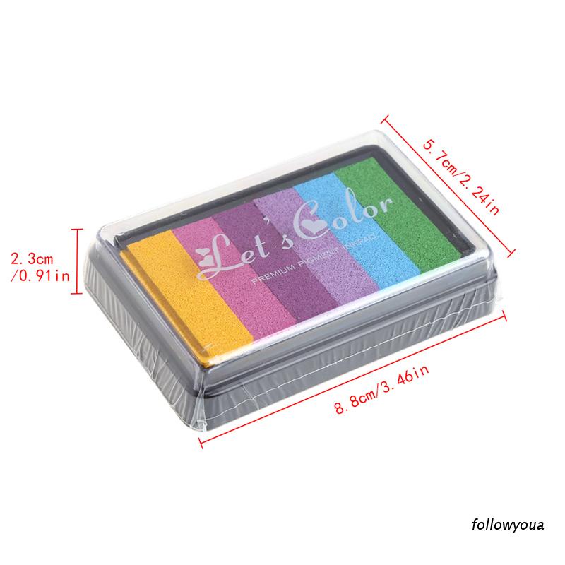 Hộp Mực In Nhiều Màu Sắc Dùng Trang Trí Album Ảnh Diy