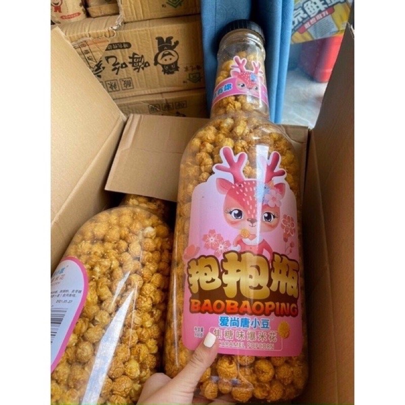 Bỏng ngô khổng lồ/ Bắp rang khổng lồ 2 vị Caramel &amp; Bơ 1,2KG/ [FREESHIP - Bỏng Ngô Khuyến Mại Sốc]