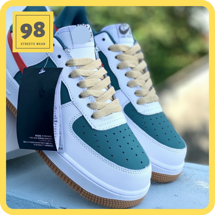 ⚡️[𝐊𝐡𝐨 𝐆𝐢𝐚̀𝐲 𝐗𝐢̣𝐧][𝐈𝐛 𝐓𝐮̛ 𝐕𝐚̂́𝐧]Giày AF 1 Custom  Xanh Trắng Nam Nữ ✅