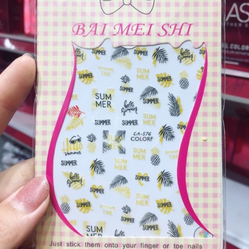 Sticker nail,hình dán trang trí móng CA576