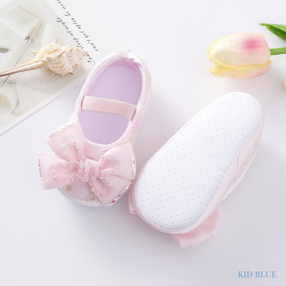 Giày búp bê đính nơ chống trượt thời trang dành cho bé