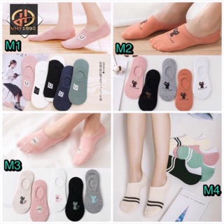 Set 5 đôi tất hài nữ họa tiết xinh TC30
