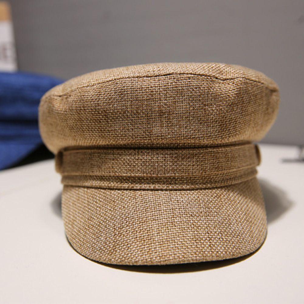 Mũ Beret Chất Liệu Cotton Lanh Thời Trang Hè Thu Cho Nữ