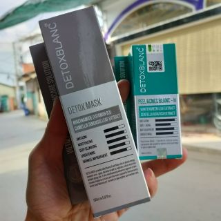 Combo Detox Blanc số 1 + Peel H Dưỡng Da - Giảm mụn cao cấp (hàng chuẩn công ty)