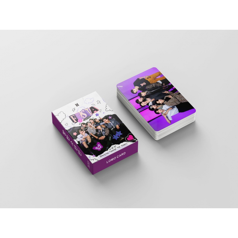 Hộp 55 Ảnh Thẻ Lomo Nhóm Nhạc BTS Kpop FESTA 2022 9TH