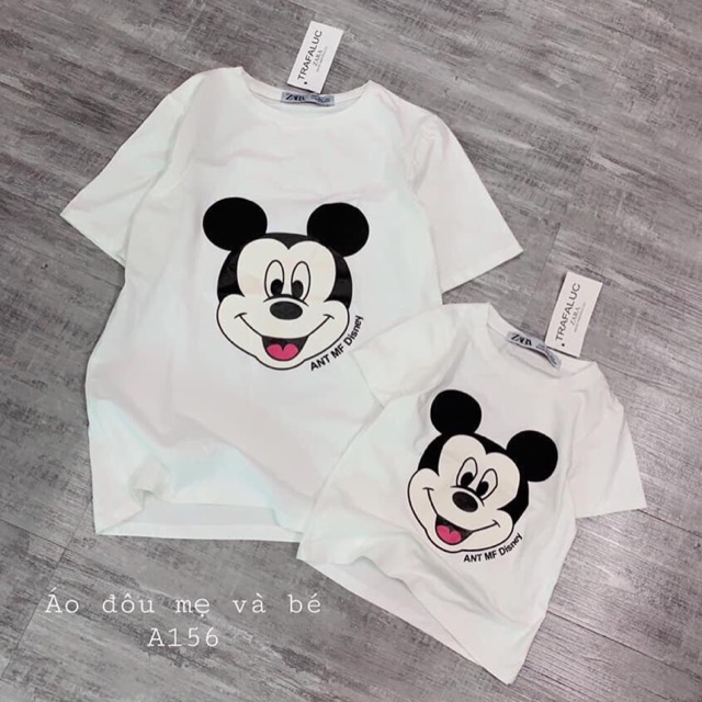 Áo đôi mẹ và bé chuột Mickey mặc Tết canh tý hót nhất- áo thun chuột