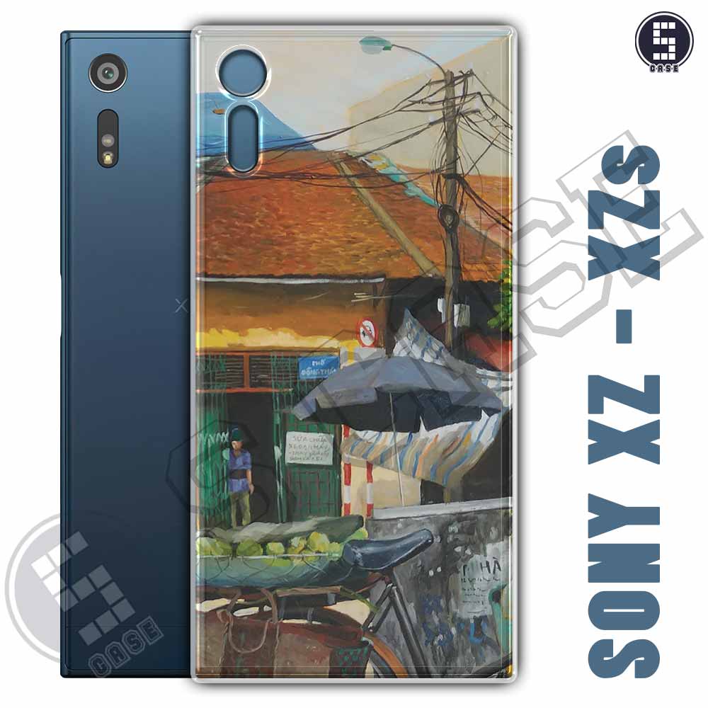 Ốp điện thoại Sony XZ / Sony XZs Dẻo Chống Shock Nhiều Mẫu Tuyển Tập 12 Phố Cổ Sơn Dầu A1407-CL12