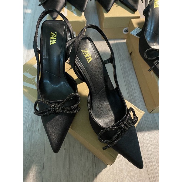 Giày cao gót nơ đính đá xuất xịn CHICI