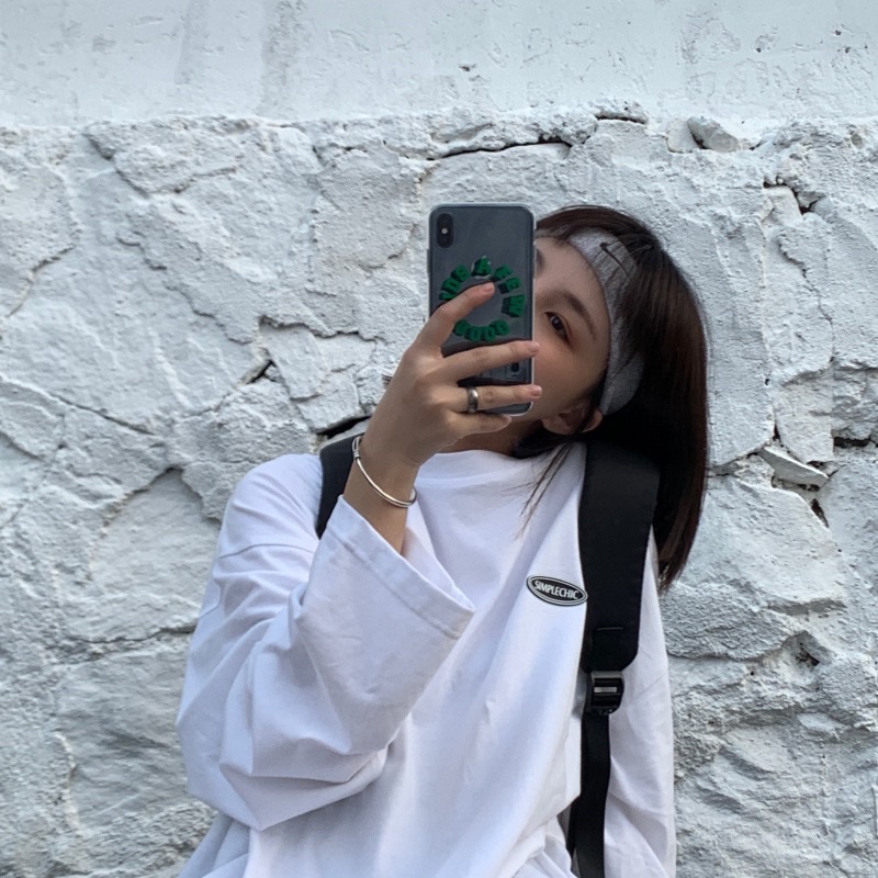 Áo thun dài tay nam nữ, áo phông dài tay chất cotton form rộng in hình simple