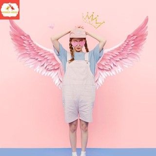 Decal dán tường 3D phòng ngủ phòng khách - giấy dán tường trang trí cho bé có keo sẵn angle wings - BEAUTIFUL ANGEL