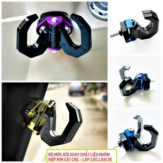 MÓC TREO ĐỒ XE MÁY LOẠI 2 MÓC XOAY CỰC ĐẸP LẮP CÁC LOẠI XE