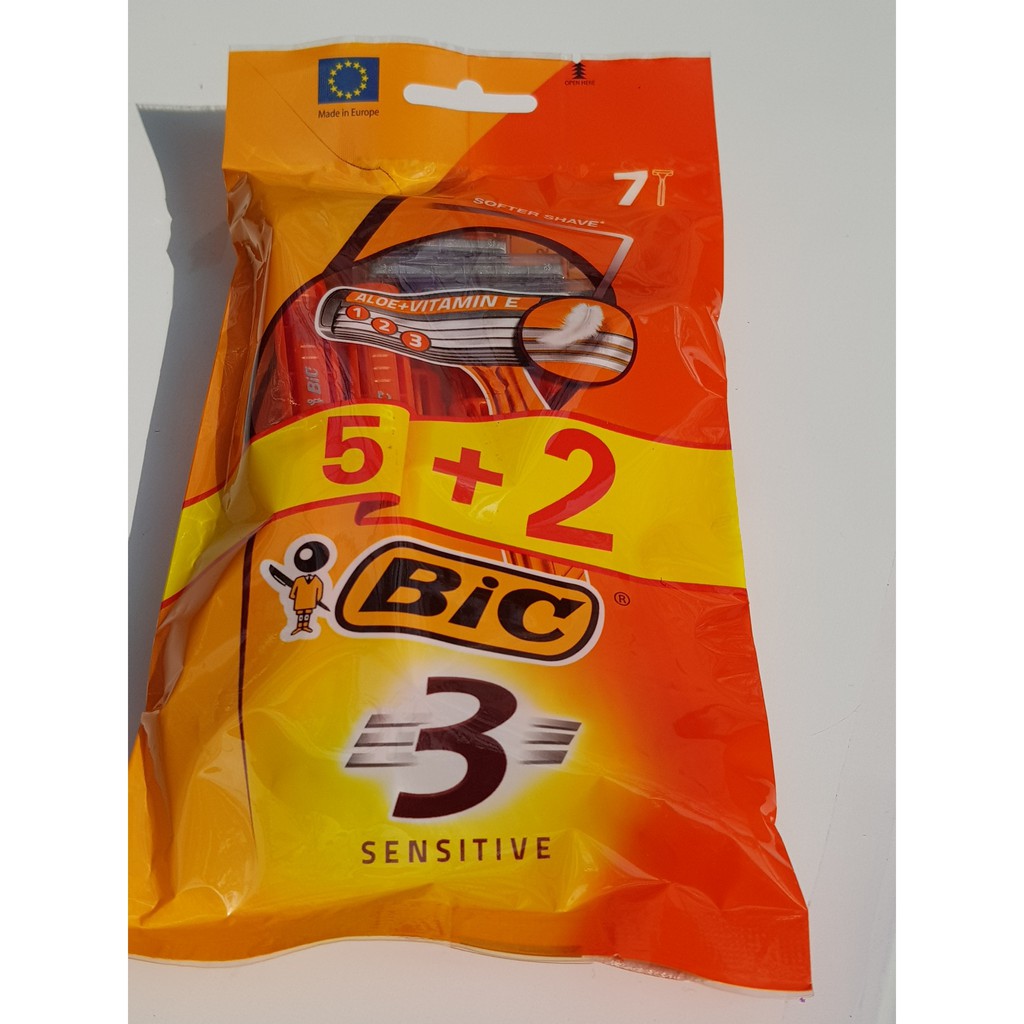 Dao cạo râu Bic Mua 5 tặng 2 giá bán/ 1 túi sản phẩm/ 07 pcs