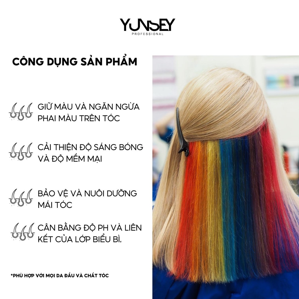 Dầu Gội Giữ Màu Tóc Nhuộm Yunsey Color Protection 1000Ml