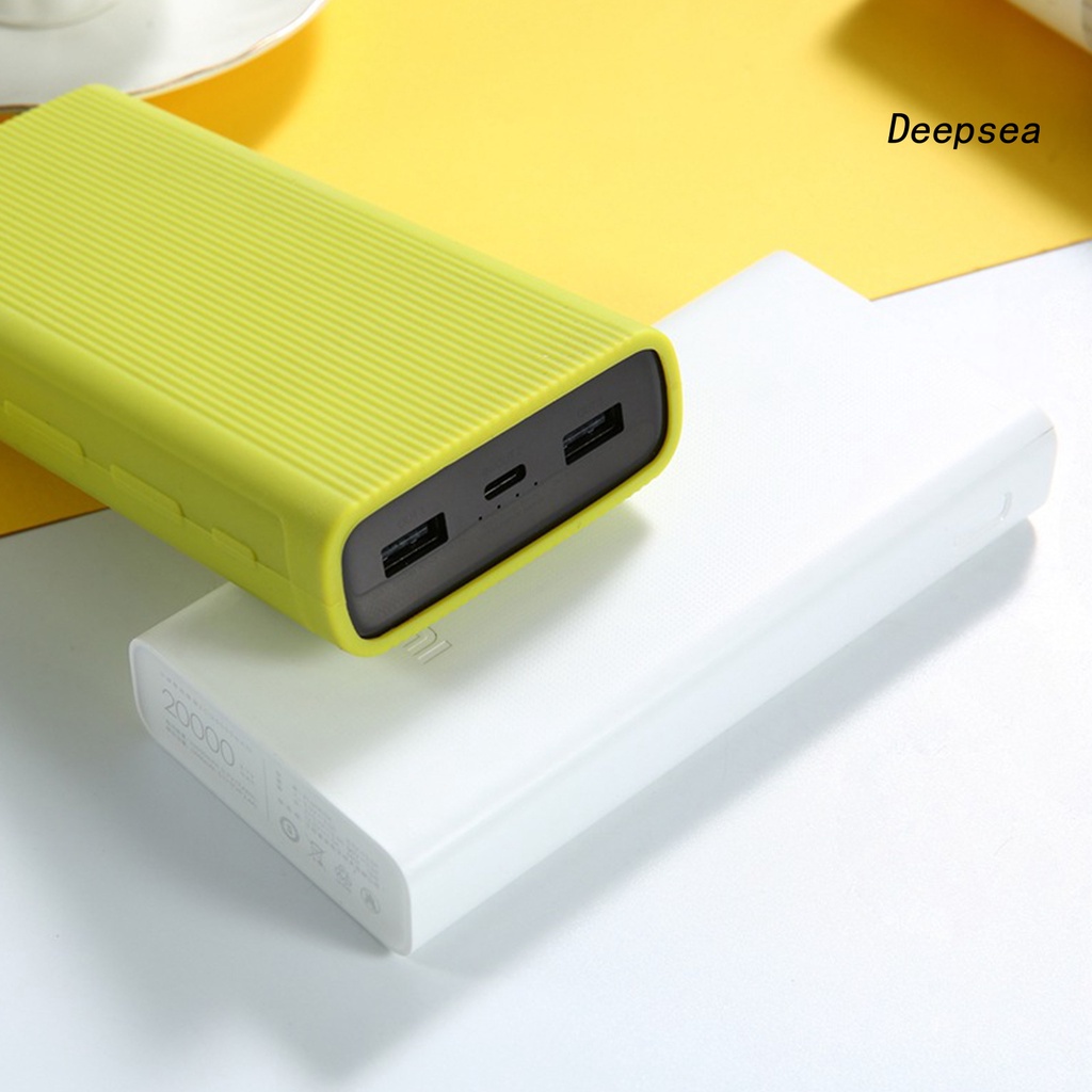 Vỏ Bọc Pin Sạc Dự Phòng Xiaomi Power Generation 3 20000mah Bằng Silicon Chống Trượt