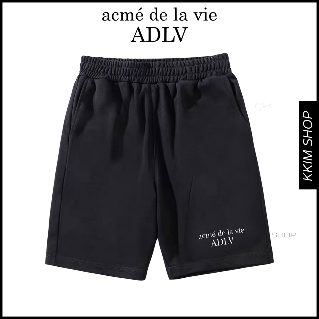 QUẦN Short ADLV Acmé De La Vie lưng thun Nam Nữ, chất vải Poly 2 da, quần đùi thể thao, lửng cộc ngắn form rộng unisex