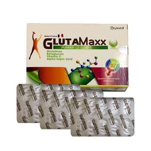 [CHÍNH HÃNG]Viên uống trắng da, tăng đề kháng Glutamaxx - Hỗ Trợ Chống Oxy Hóa [Hộp 30 viên]