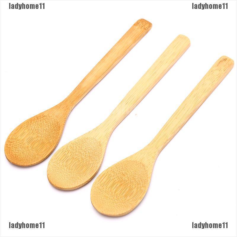 Muỗng Gỗ Tre Tròn Múc Canh / Cà Phê / Muối / Trà 11 Tiện Lợi