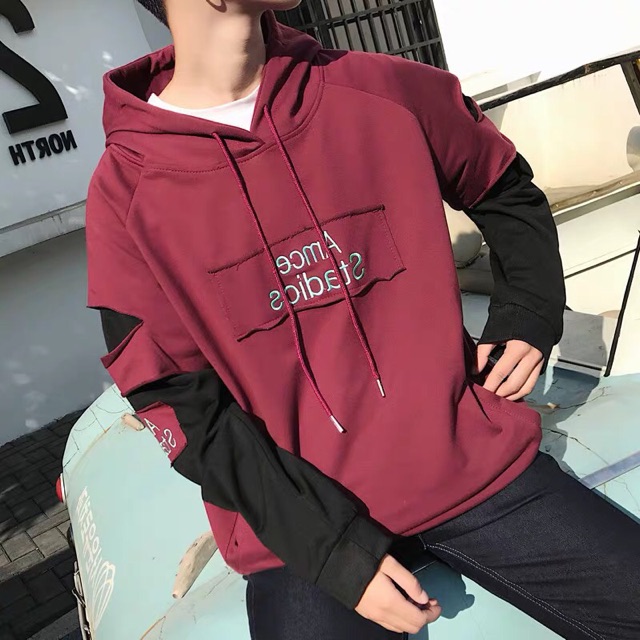 Áo hoodie nỉ unsiex form rộng Studios nam nữ ulzzang Wind | BigBuy360 - bigbuy360.vn