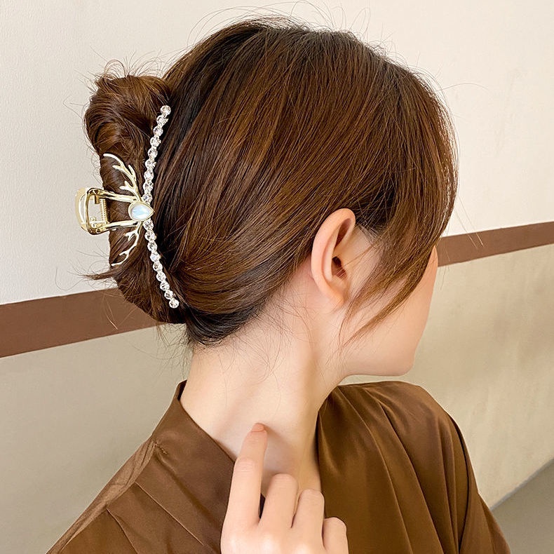 Kẹp tóc kim loại hình sừng hươu