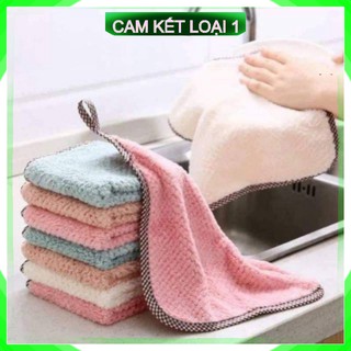 Khăn lau đa năng có móc treo mềm mịn, thấm hút tốt