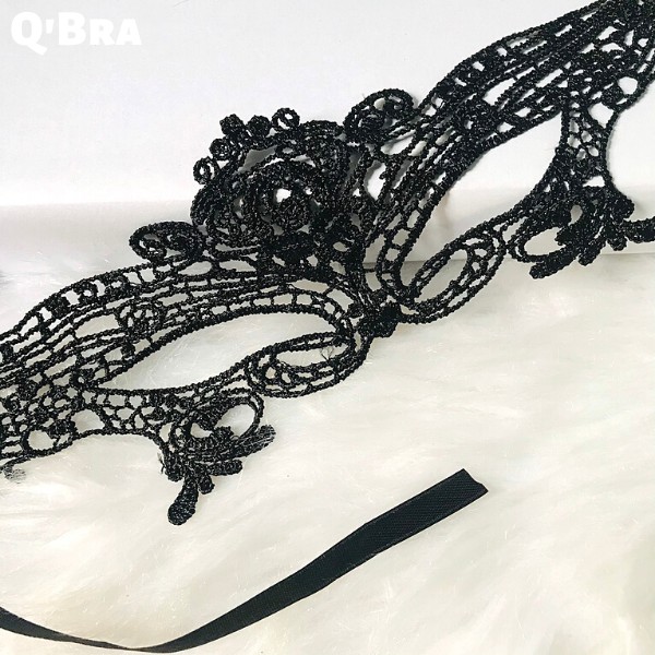 Mặt nạ ren cosplay màu đen có dây buộc sexy cho nữ phụ kiện bịt mắt cosplay sexy cho cho nàng quyến rũ | BigBuy360 - bigbuy360.vn