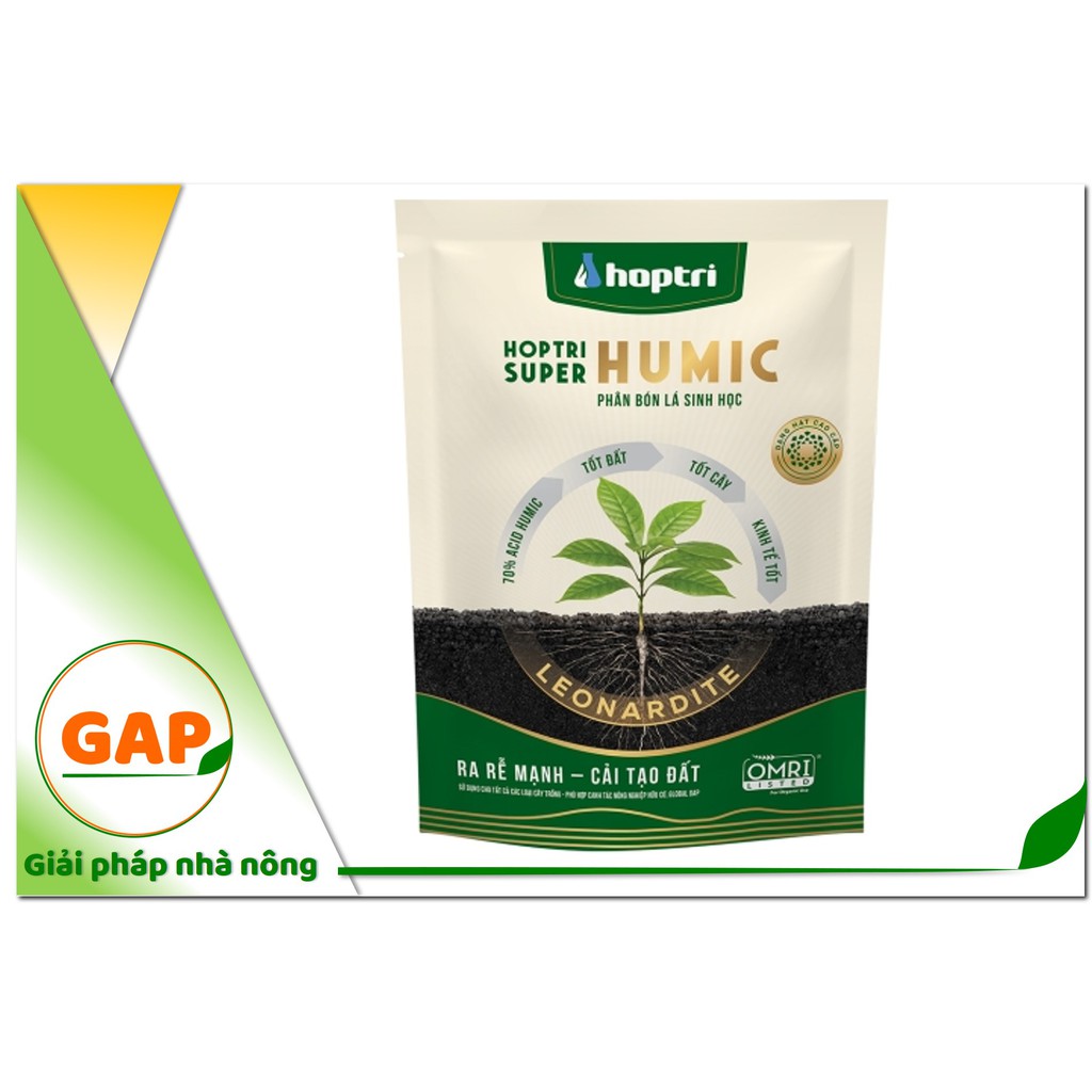 Hợp Trí Super Humic Phân bón lá hữu cơ sinh học dạng hạt cao cấp