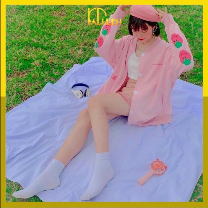 Áo khoác Cardigan Dâu mẫu siêu xinh cho các nàng, vải nỉ freesize