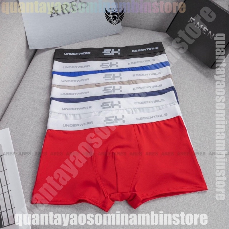 Combo quần sịp đùi nam S.H chất vải thun lạnh,co giãn đàn hồi,thoáng mát,ko nhăn,ko xù,ko bay màu,thoải mái vận động