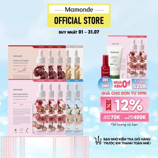 Bộ 10 mặt nạ giấy dưỡng da chiết xuất từ các loài hoa Mamonde Sheet Mask Flower Power 5 Day Sampler (25MLx10)