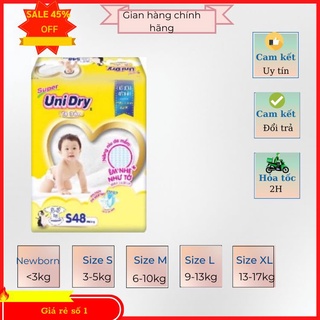 (Giá sỉ) Tã dán Unidry size S48/M42/L38/XL.34 mẫu mới