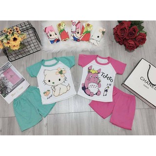 Bộ cotton cộc tay cho bé trai, bé gái