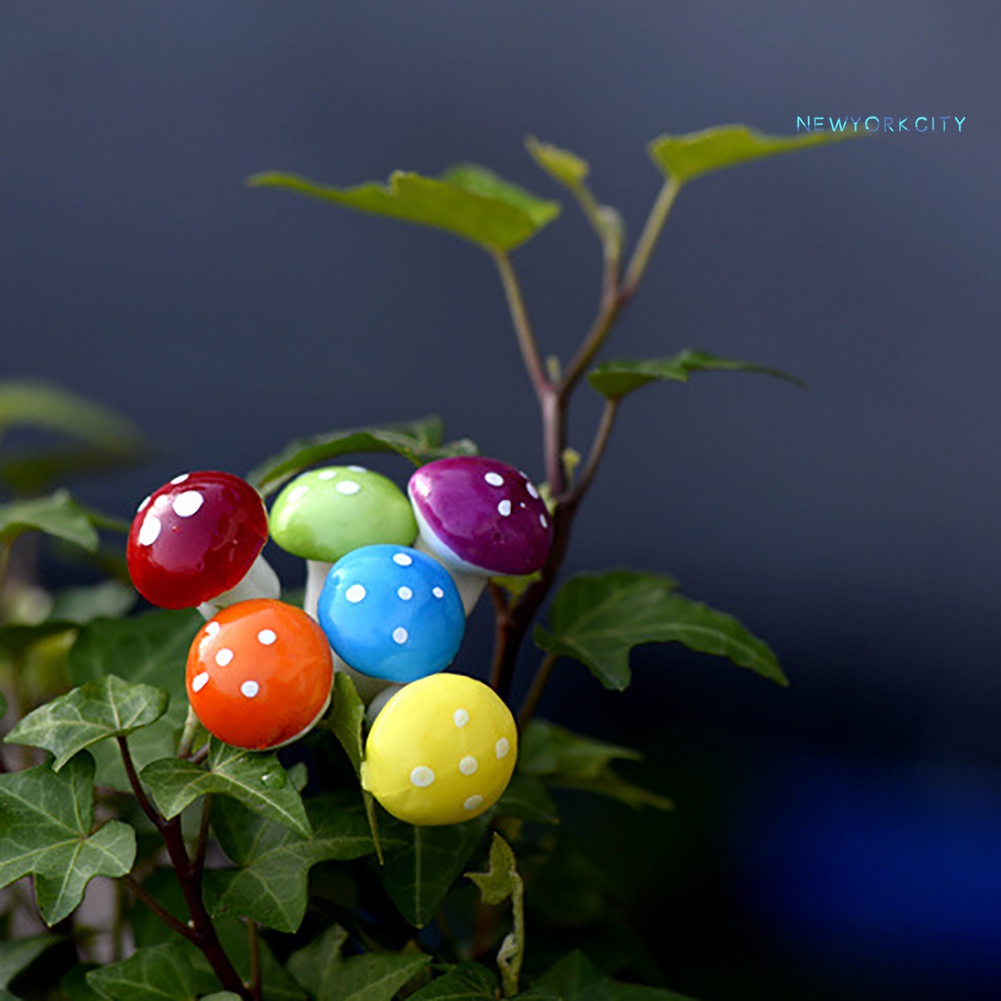 Set 16 Cây Nấm Giả Trang Trí Giáng Sinh