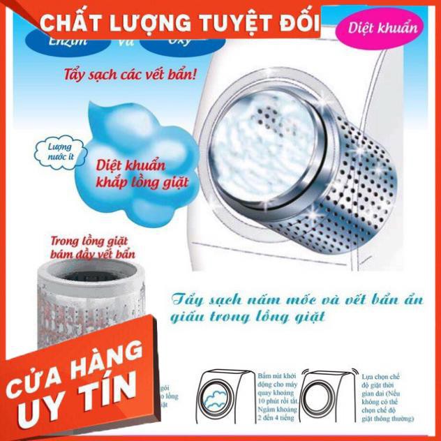 Siêu SốcBột tẩy rửa máy giặt siêu sạch Womu Thế Hệ Mới