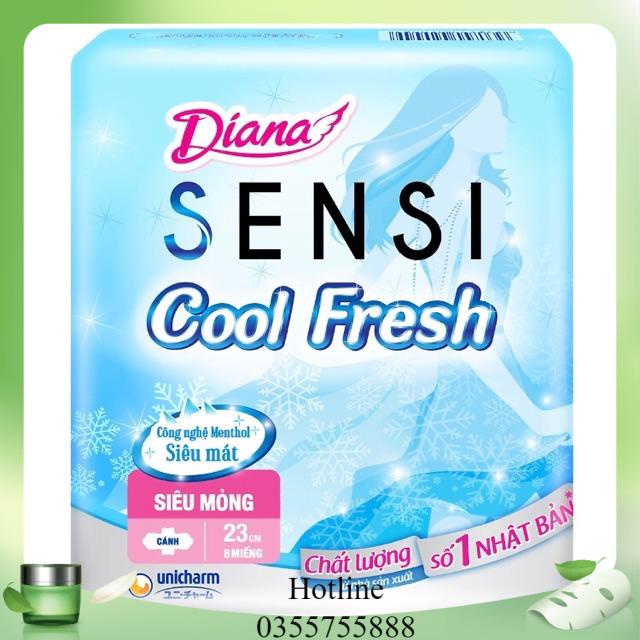 Lốc 6 Gói Băng Vệ Sinh Diana Cool Fresh Siêu Mỏng